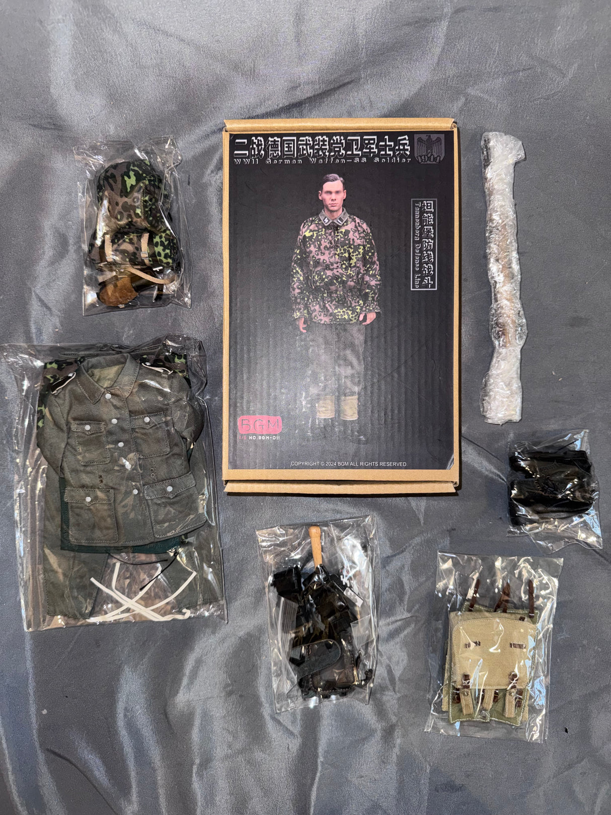 1/6 Scale WWII German Waffen SS Tannenberg Line Kar-98 Uniform Set “A” - BGM - NIB