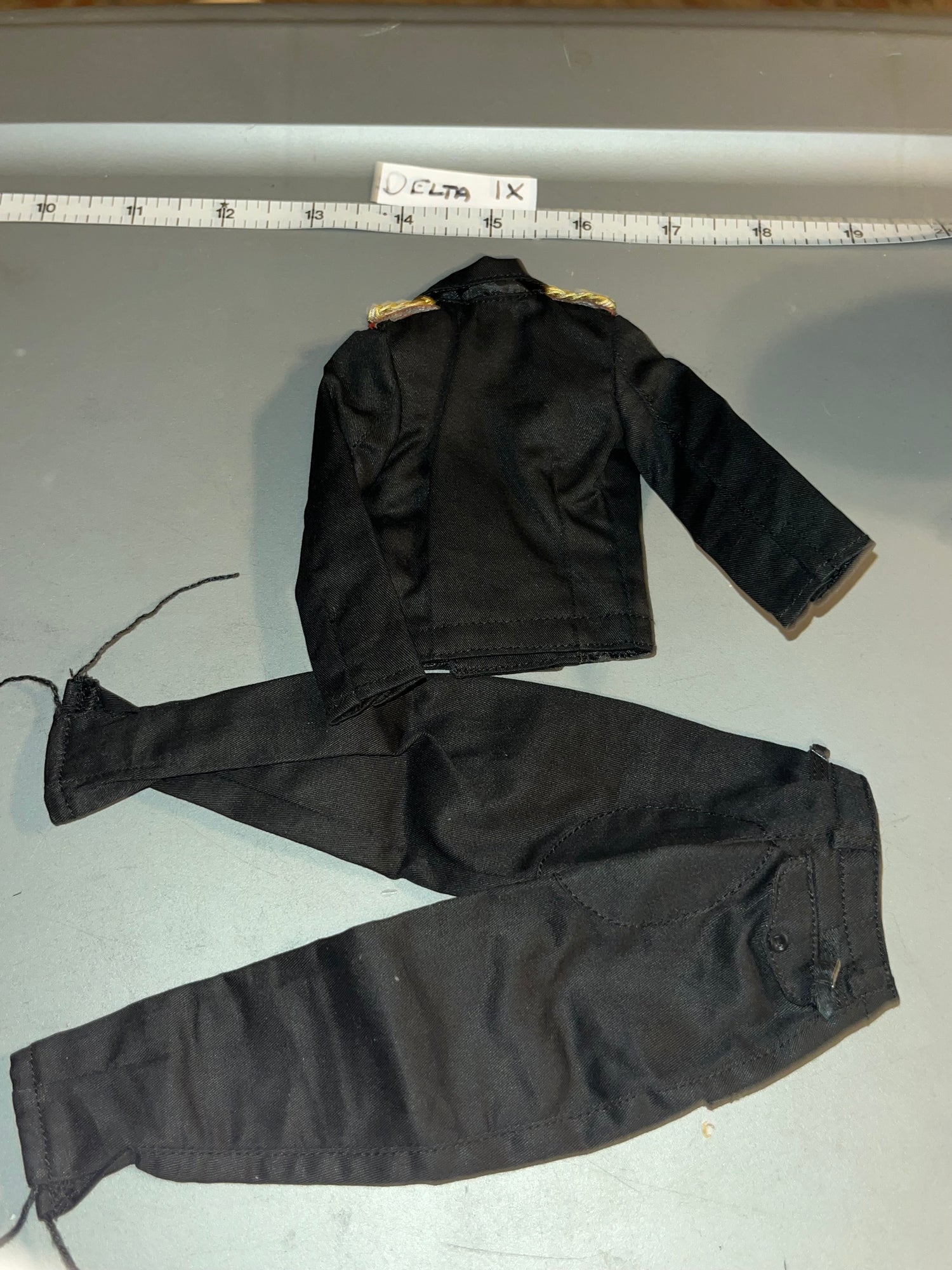 1/6 Scale WWII German Panzer Black Tanker Uniform