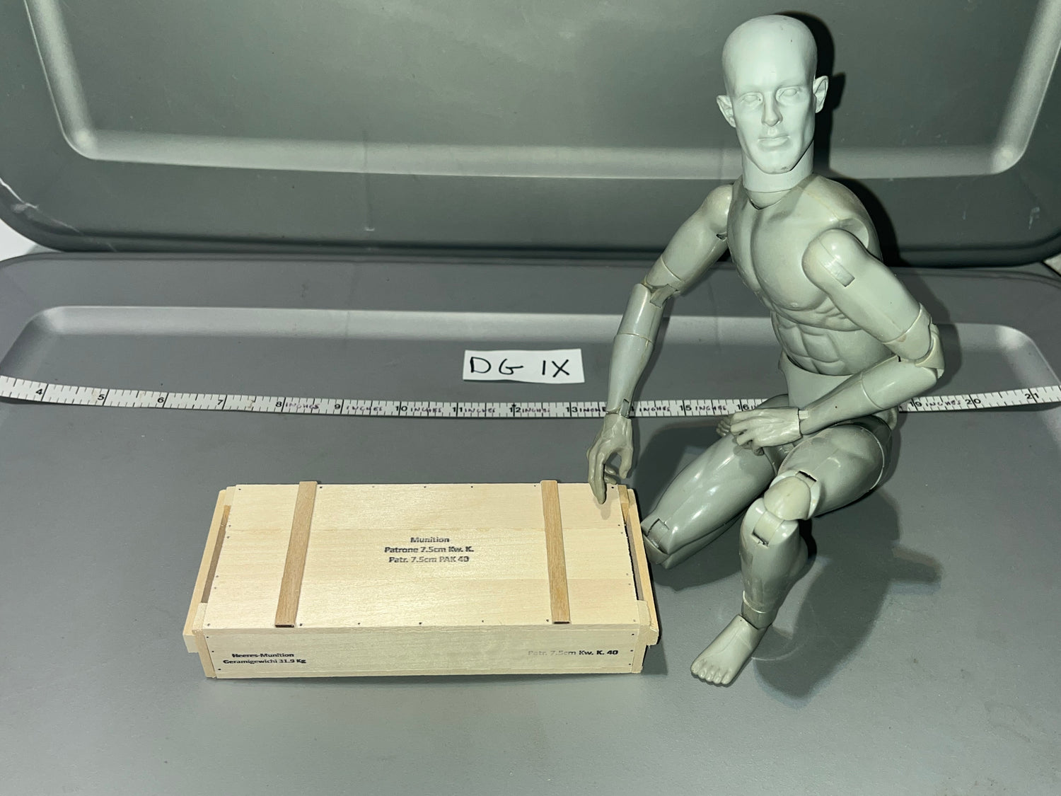 1/6 Scale WWII German 7.5cm Pak 40 Ammunition Crate