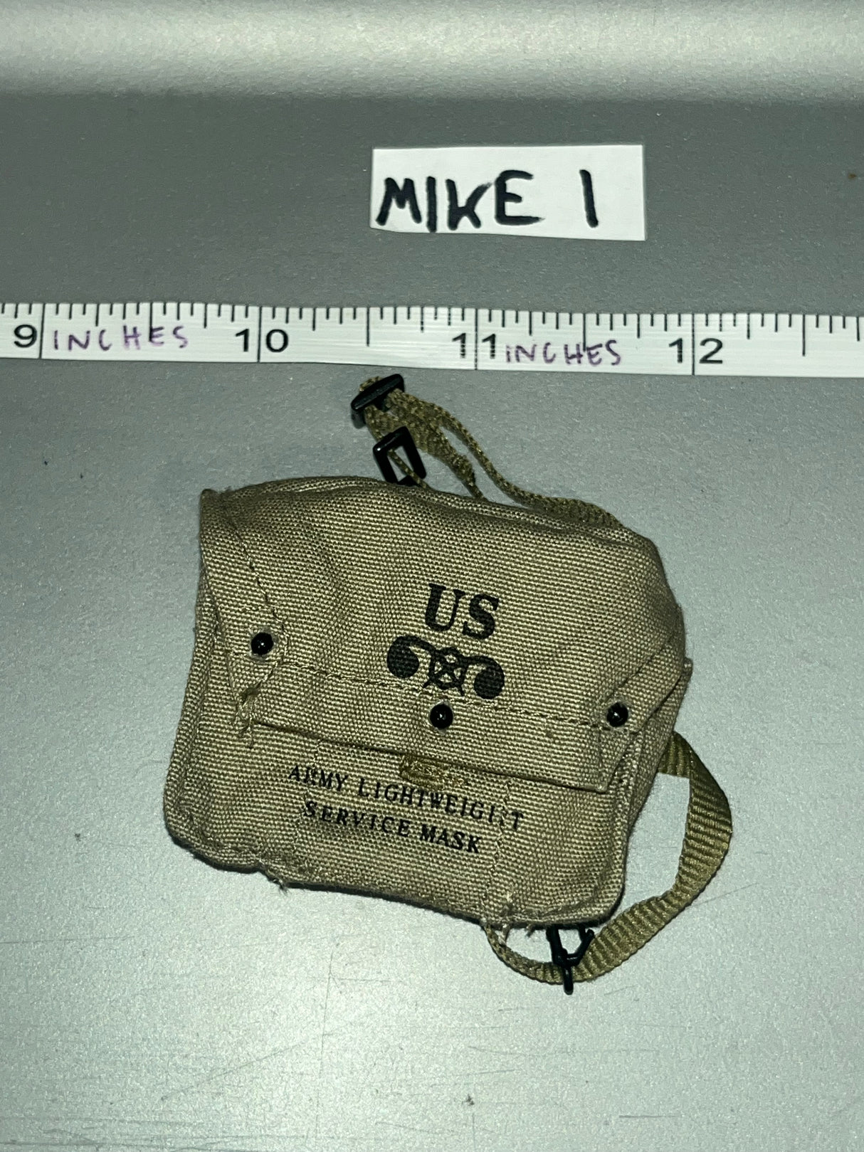1/6 Scale WWII US Cloth Gas Mask Bag
