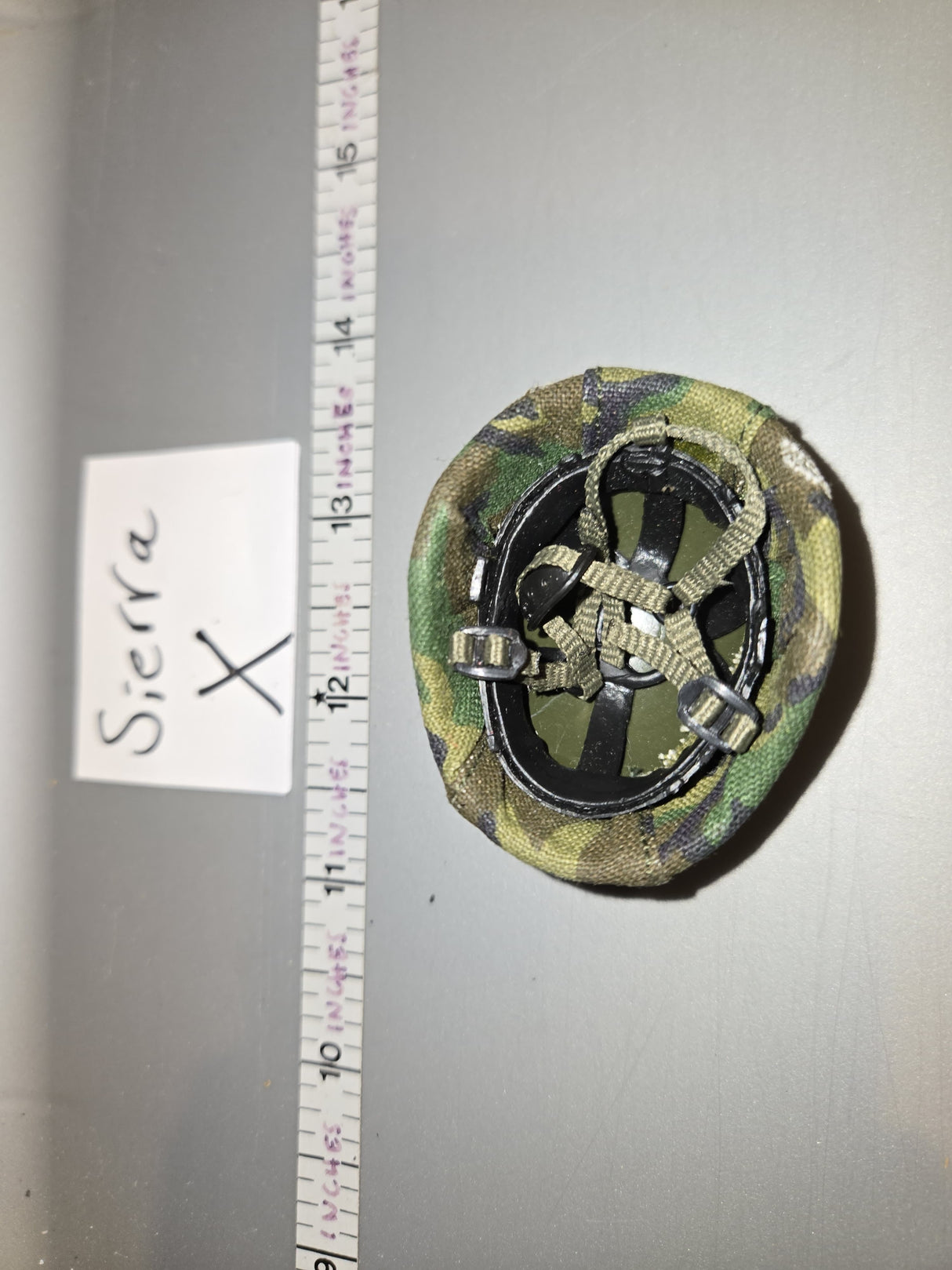 1:6 Scale Modern Metal Woodland Helmet