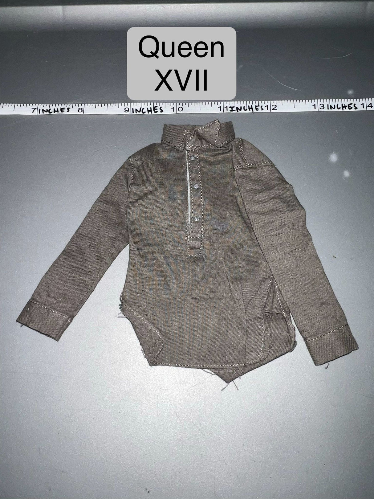 1/6 Scale WWII German Grey Work Shirt