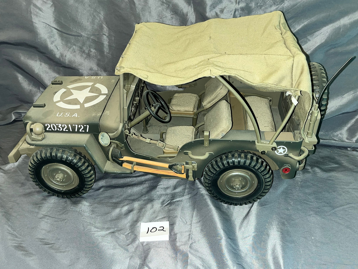 1/6 Scale WWII US Jeep - Ultimate Soldier - Weathered