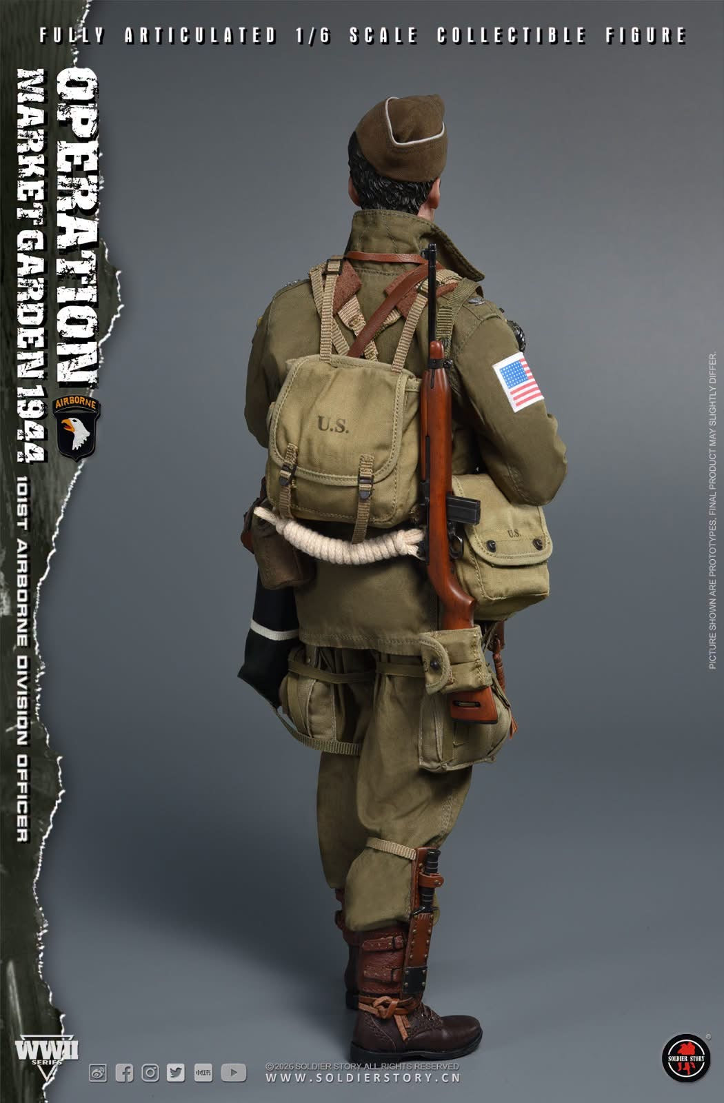 *Preorder* 1/6 Scale WWII US 101st Airborne Paratrooper Officer Operation Market Garden - Soldier Story - SS145