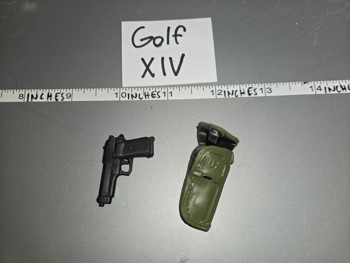 1/6 Scale Modern Pistol and Holster