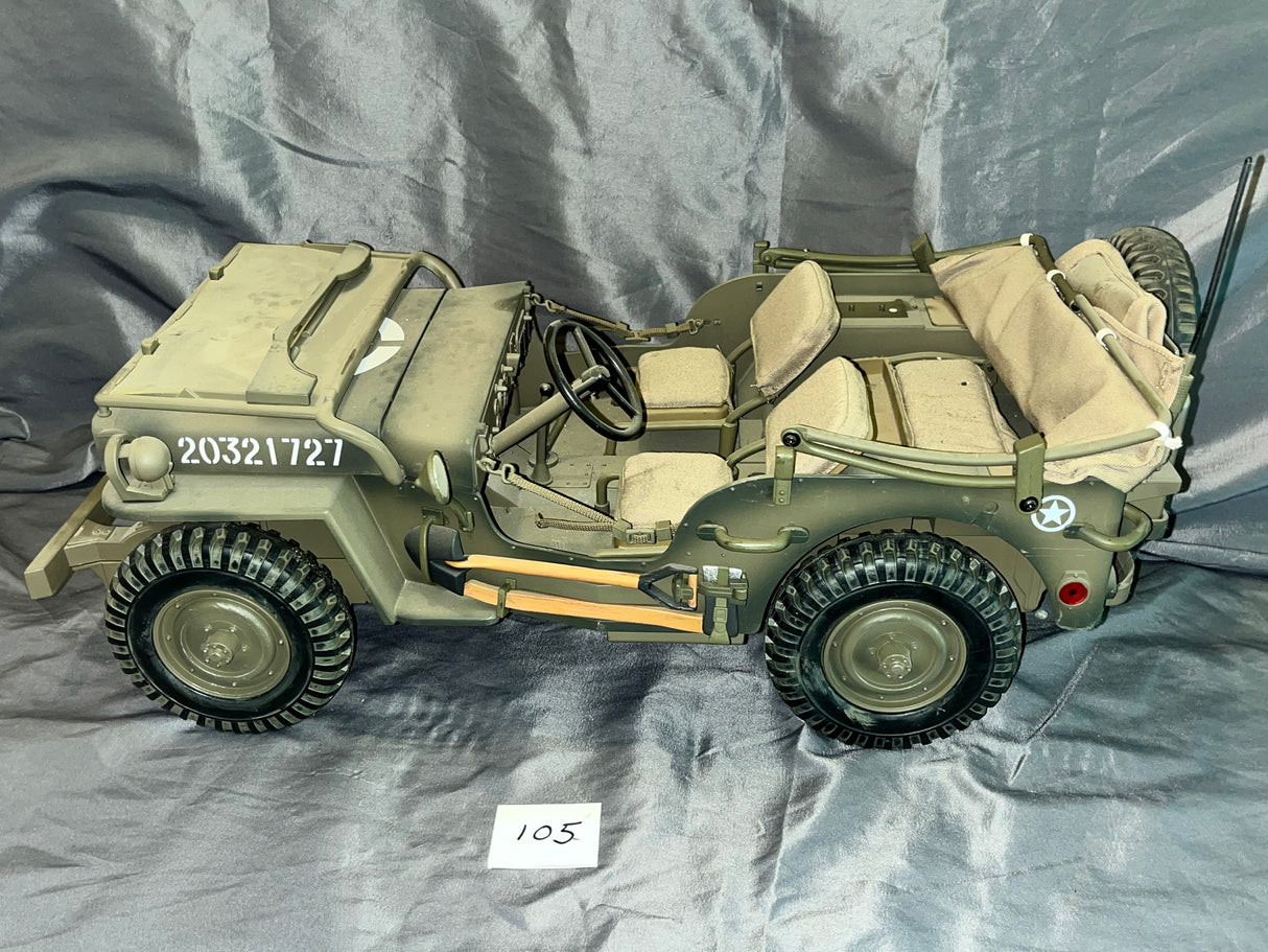 1/6 Scale WWII US Jeep - Ultimate Soldier - Weathered