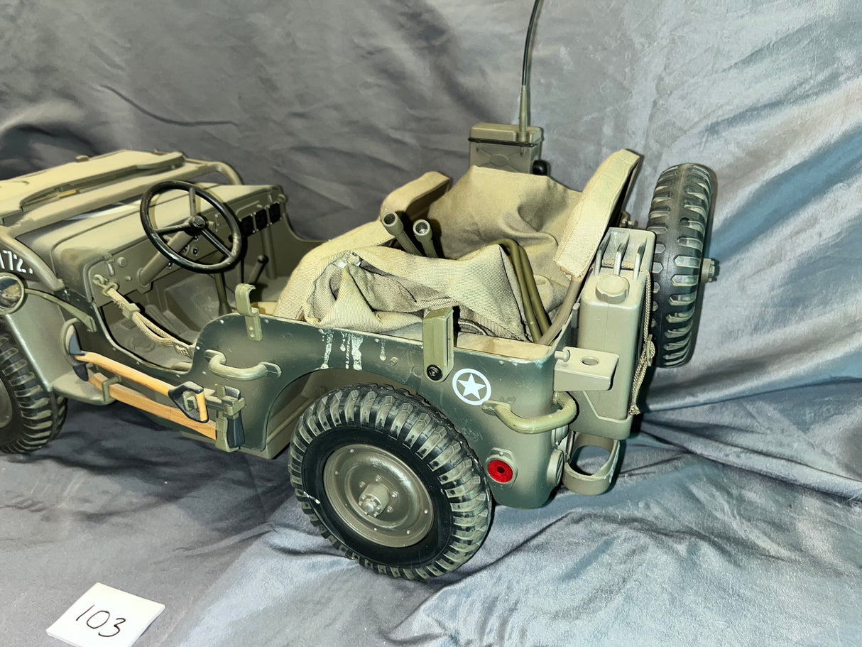 1/6 Scale WWII US Jeep - Ultimate Soldier - Weathered