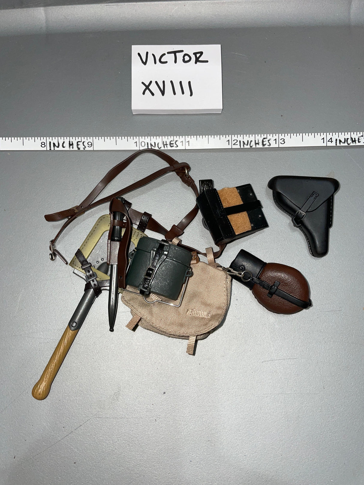 1/6 Scale WWII German Afrikakorps Field Gear Lot