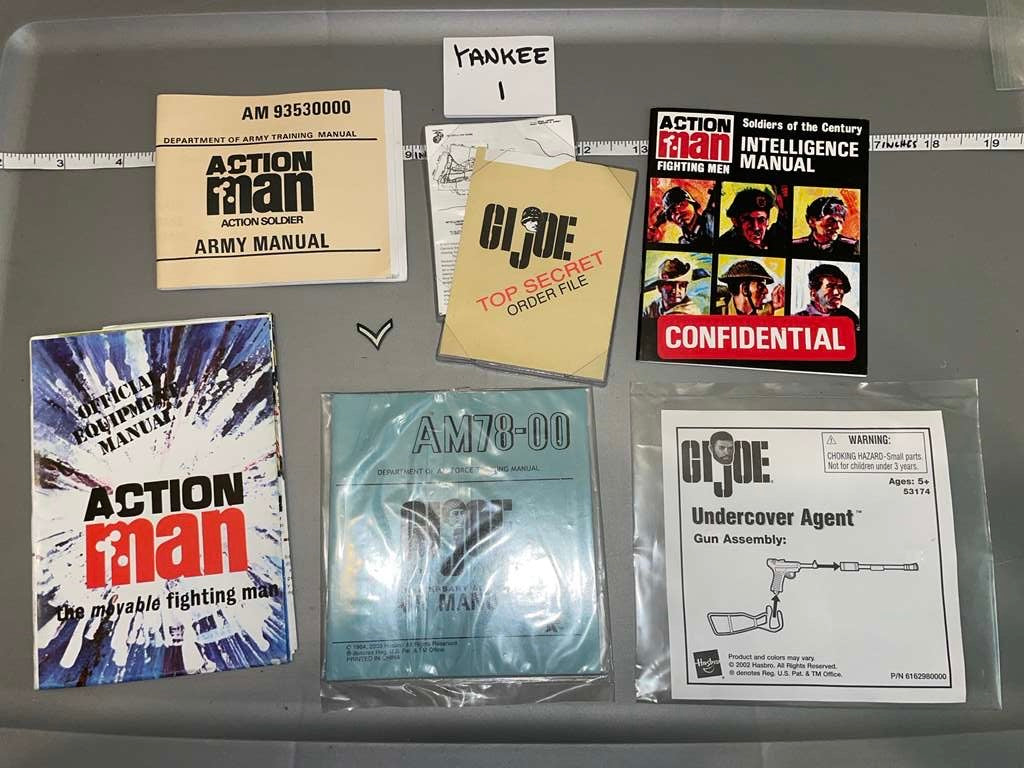 1:6 Scale Vintage Remake GI Joe Action Man Paperwork / Manuals