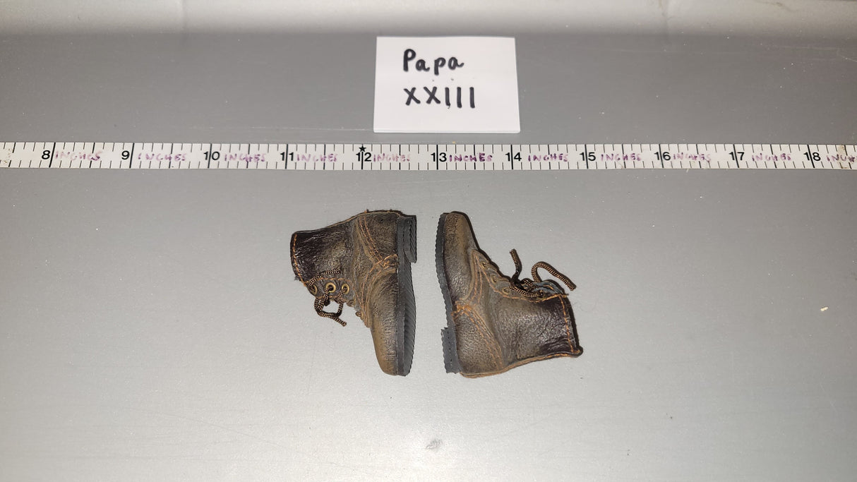 1/6 Scale WWII German Leather Tanker Boots