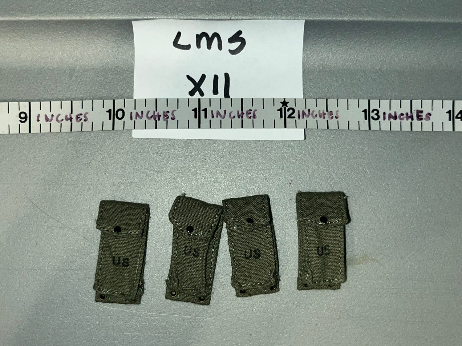 1/6 Scale Vietnam US Marine Rifle Ammunition Pouch Set - USMC Hue  - QORange