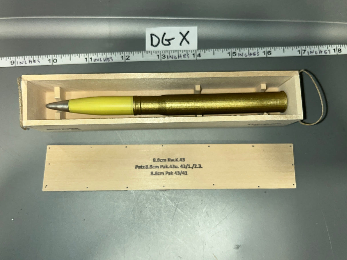 1/6 Scale WWII German 88 mm 8.8 cm Ammunition Crate with Shell