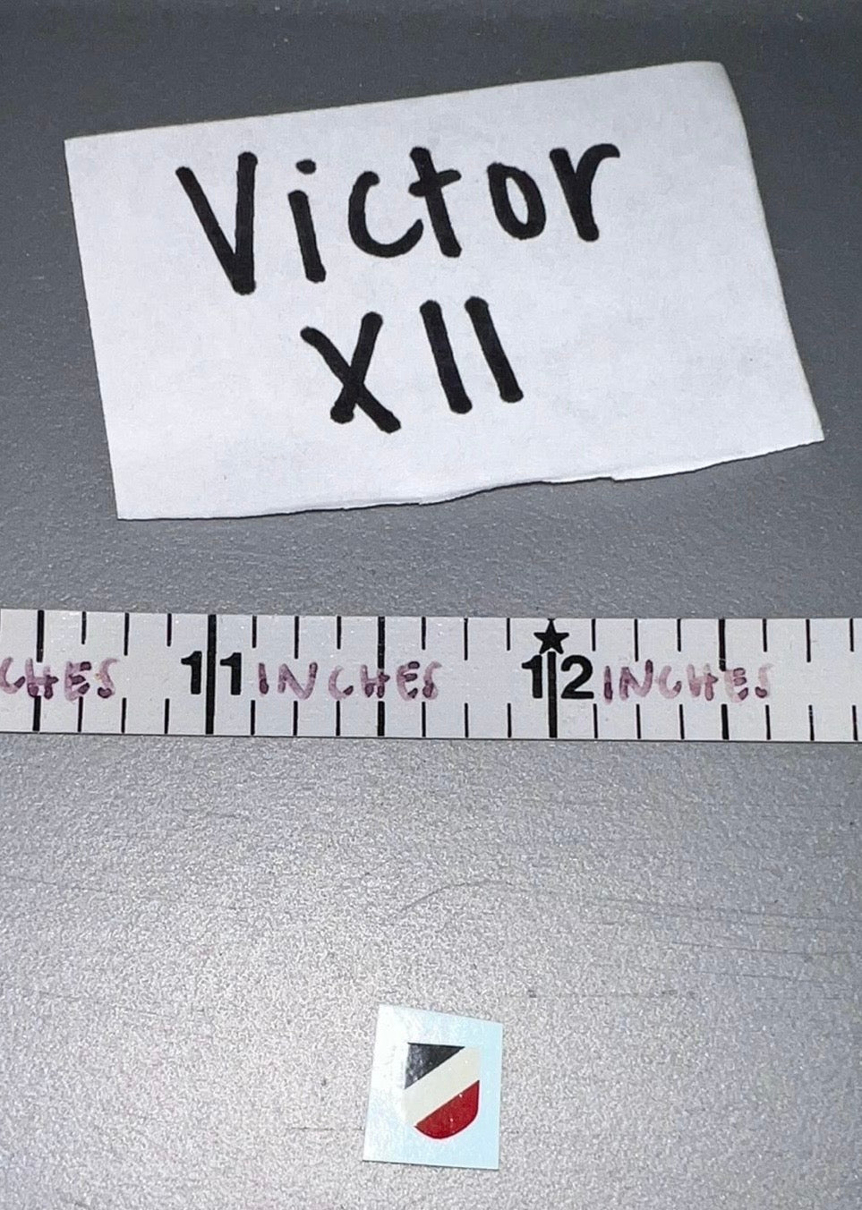 1/6 Scale WWII German Helmet Decal