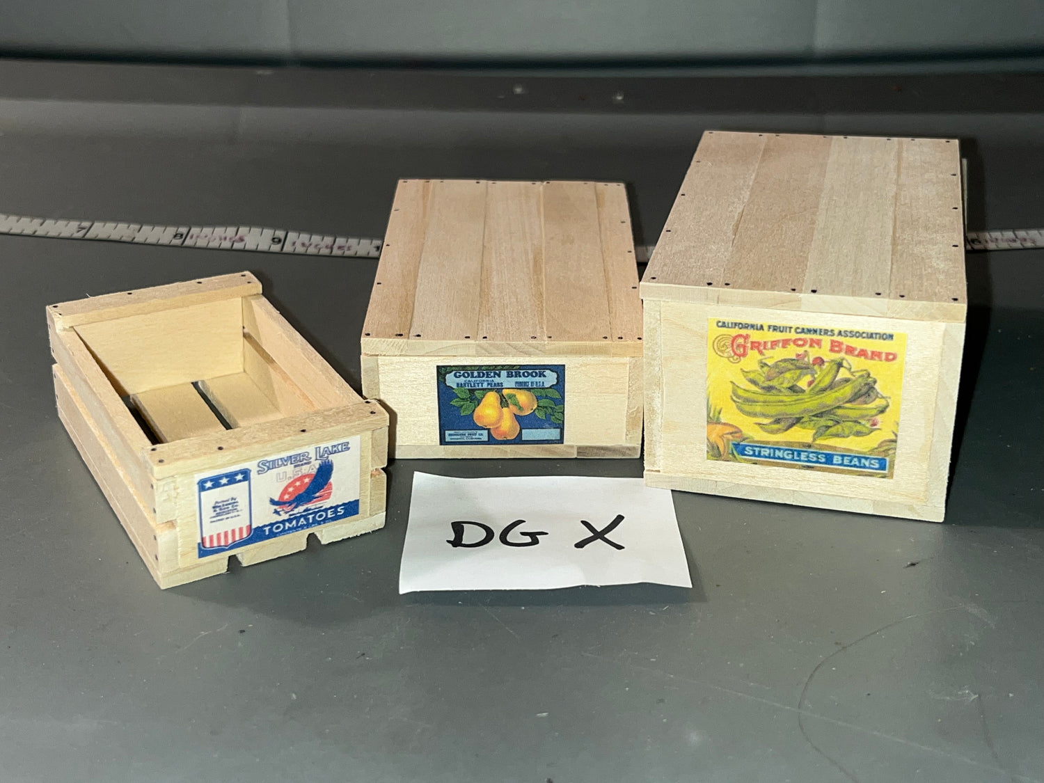 1/6 Scale WWII US Fruit and Vegetable Crate Set #A - Dale Guyer