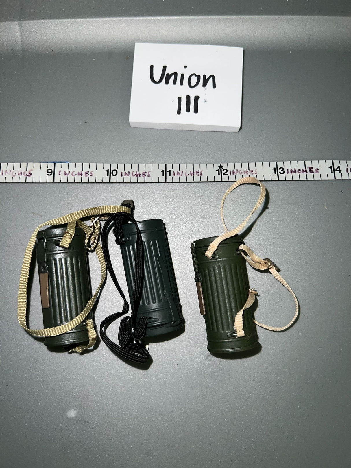 1:6 WWII German Gas Mask Canister Lot