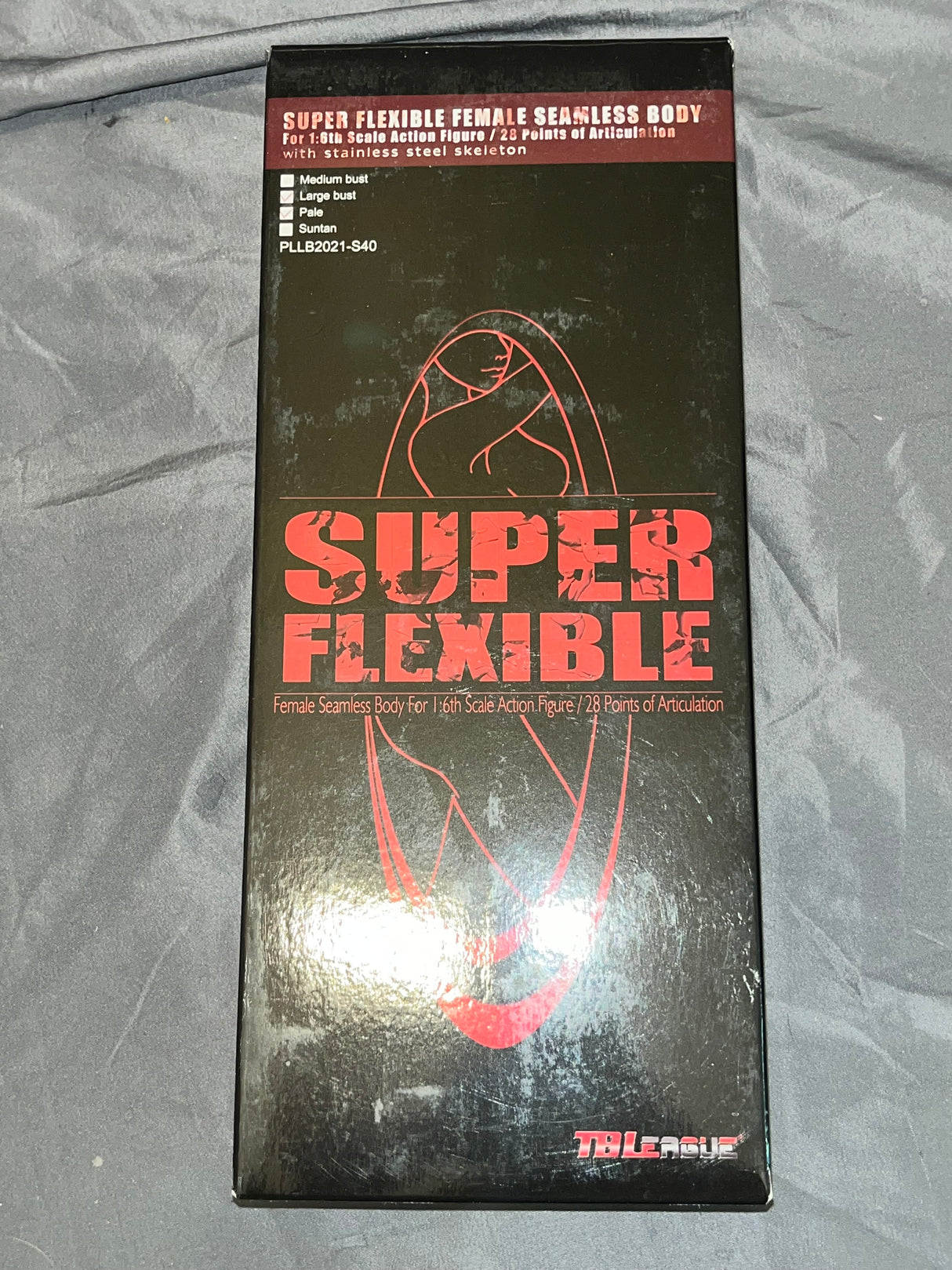 1/6 Scale Phicen TB League Nude Female Figure - Seamless Body Pale Large Breast