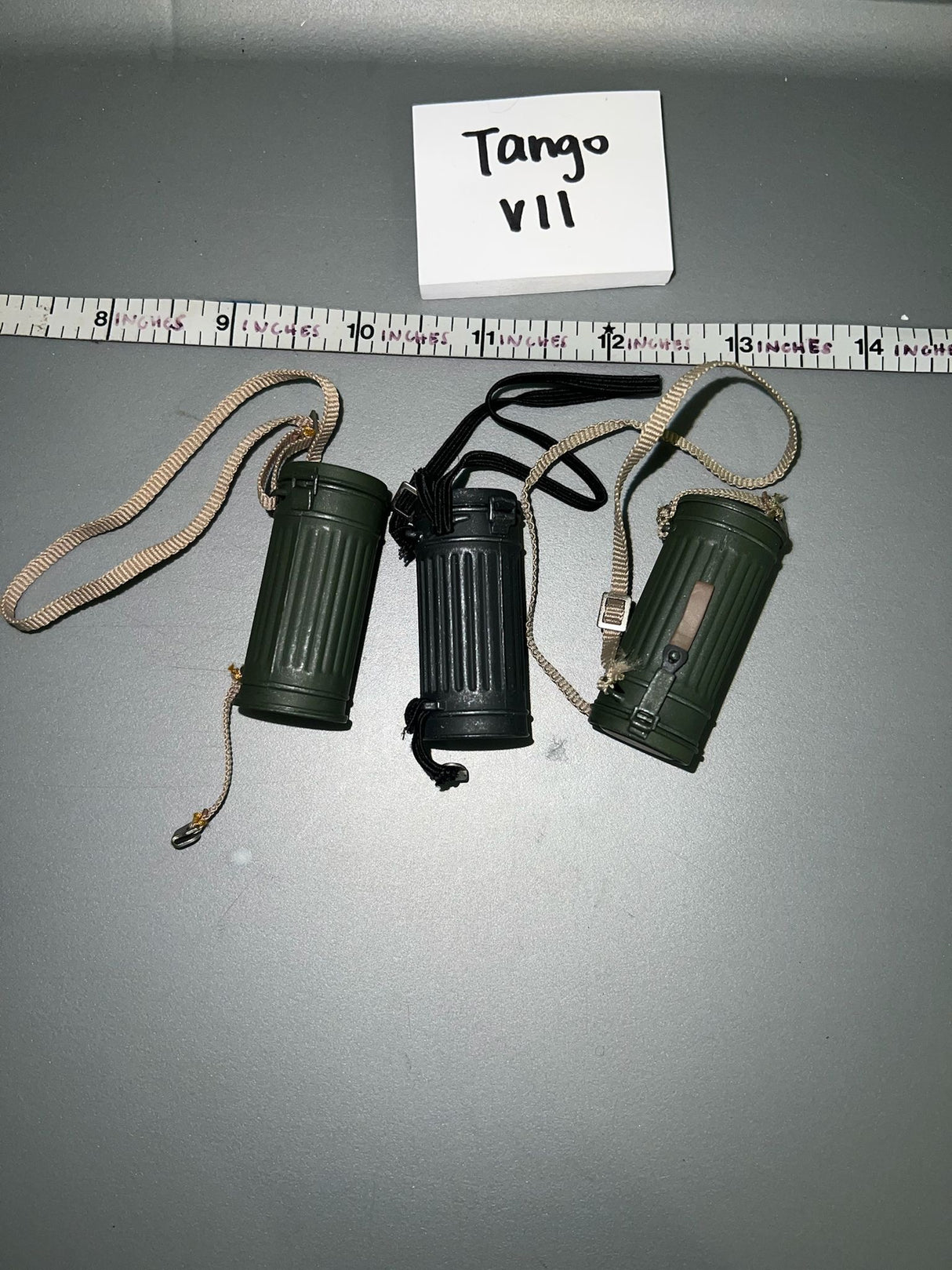 1:6 WWII German Gas Mask Canister Lot