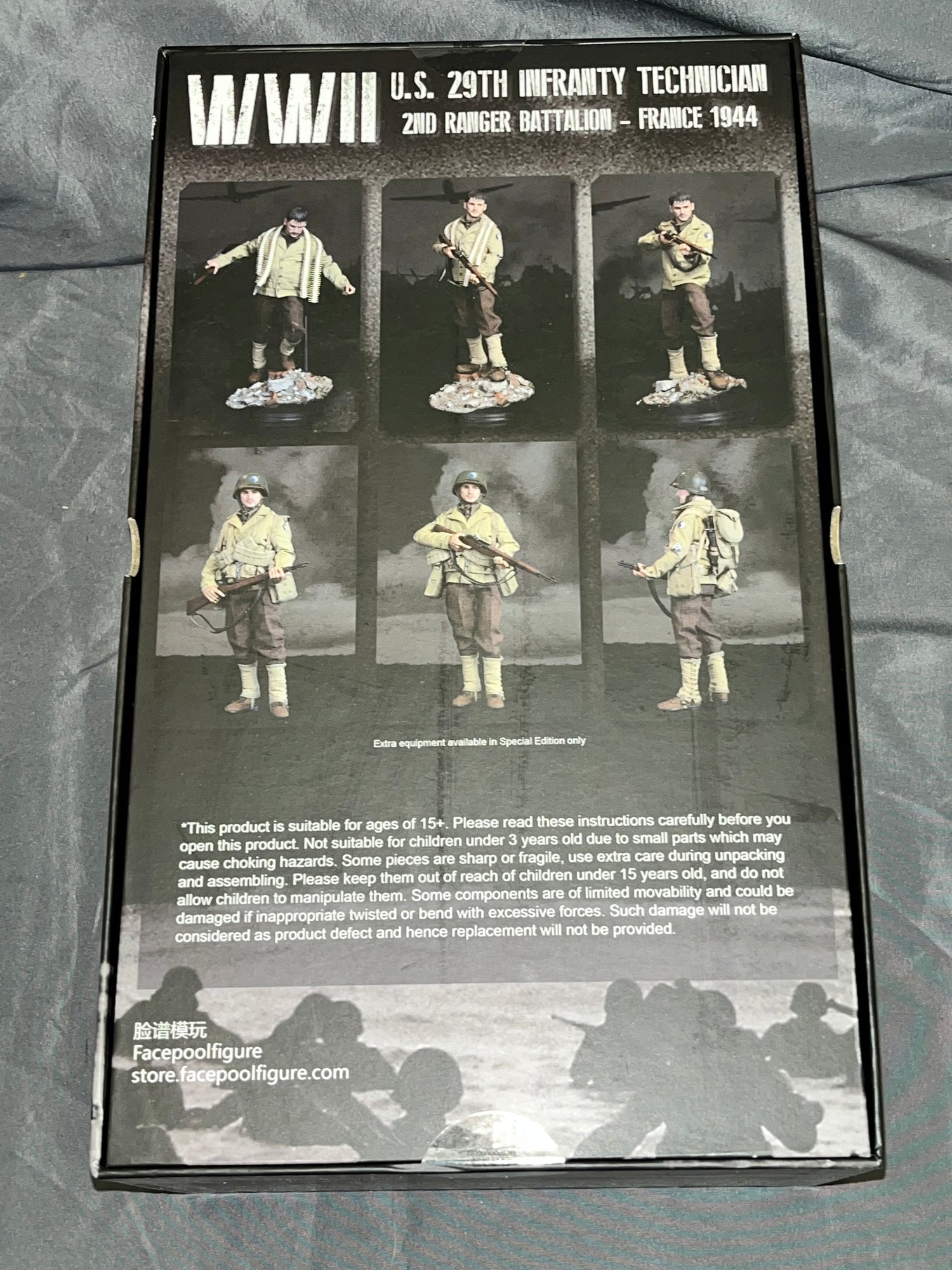 1/6 Scale WWII US 29th Infantry Technician Figure - NIB Facepool FP-004A