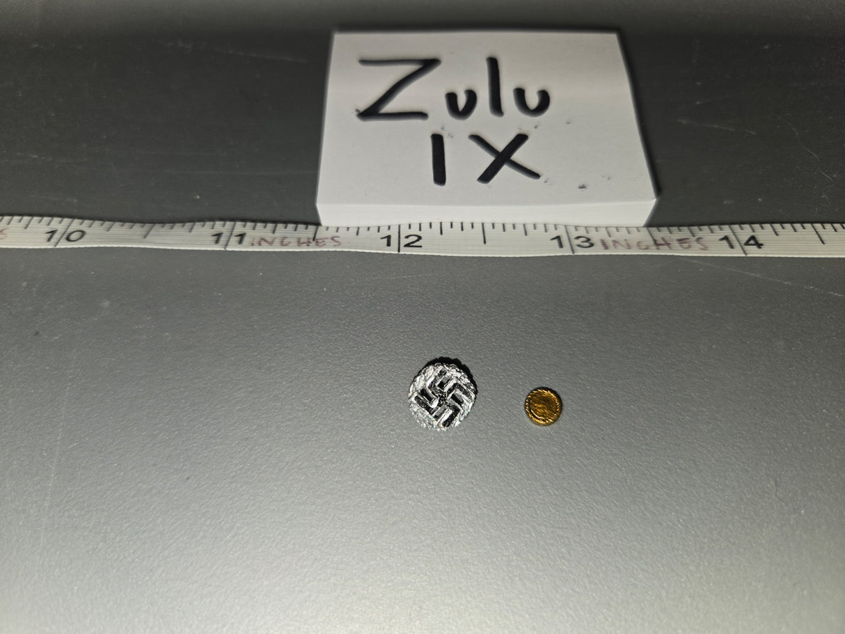 1/6 Scale WWII German Political Swastika Pin Badge - Zulu IX