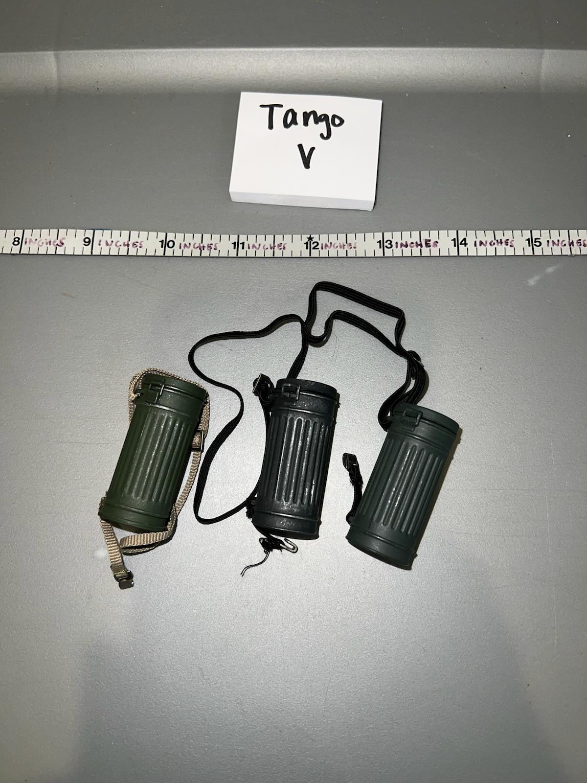 1:6 WWII German Gas Mask Canister Lot