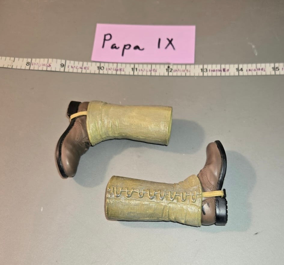 1/6 Scale WWII US Boondocker Boots and Leggings