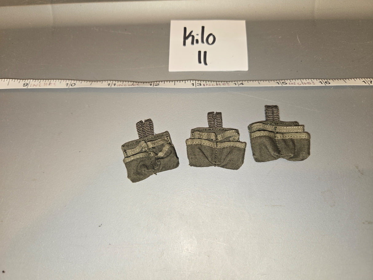 1/6 Scale Modern Era Double Magazine Pouches (Set of III) - Kilo II