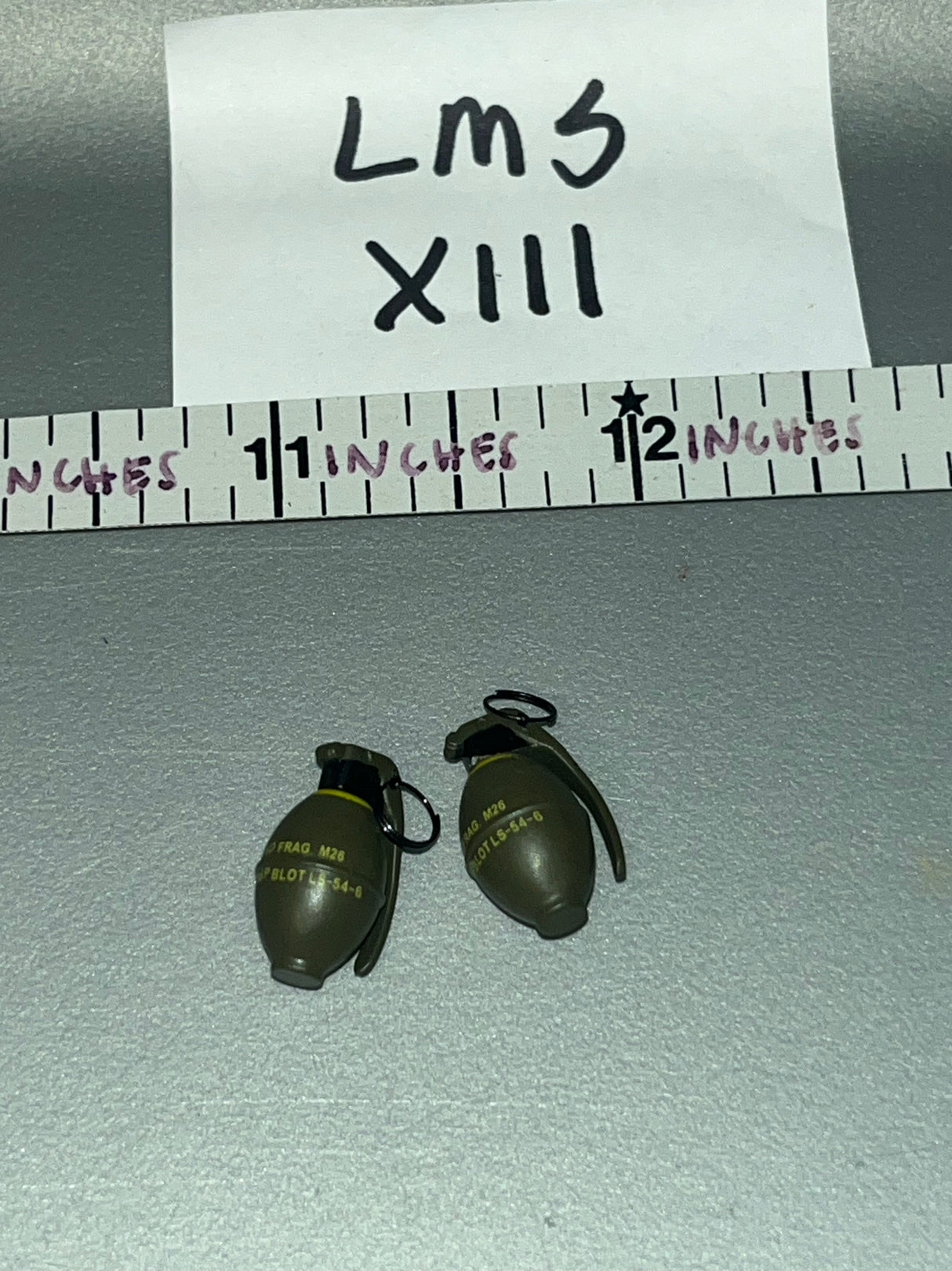 1:6 Scale Modern British Grenade Lot - DAM U.K. British SAS Gulf War Patrol Leader