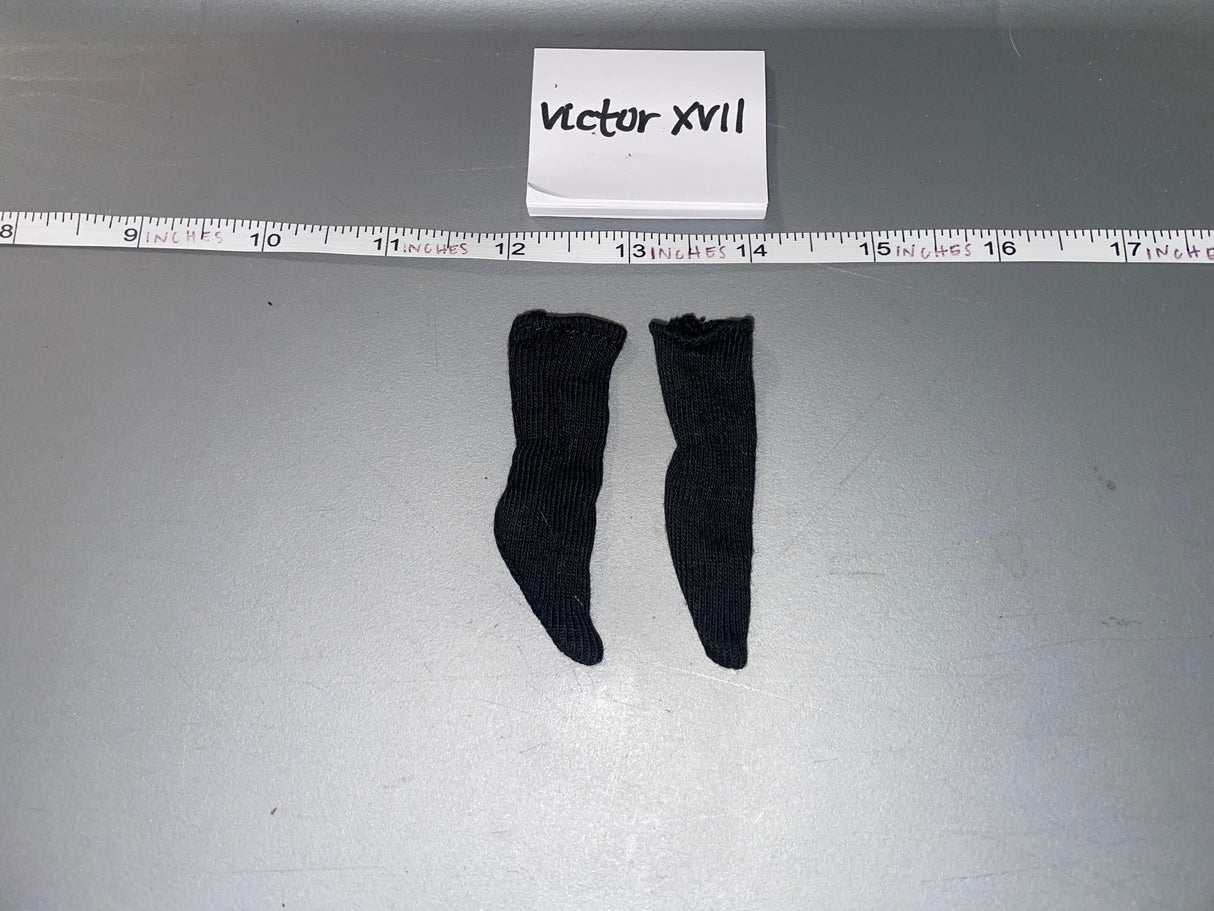 1:6 Scale Modern Era Black Socks
