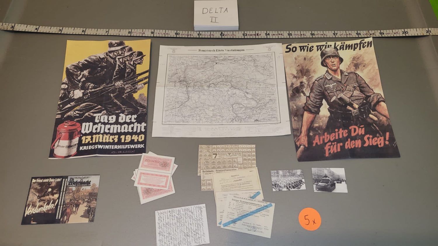 1/6 Scale WWII German Documents