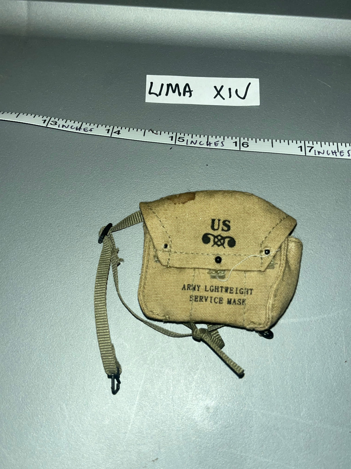 1/6 Scale WWII US Cloth Gas Mask Bag