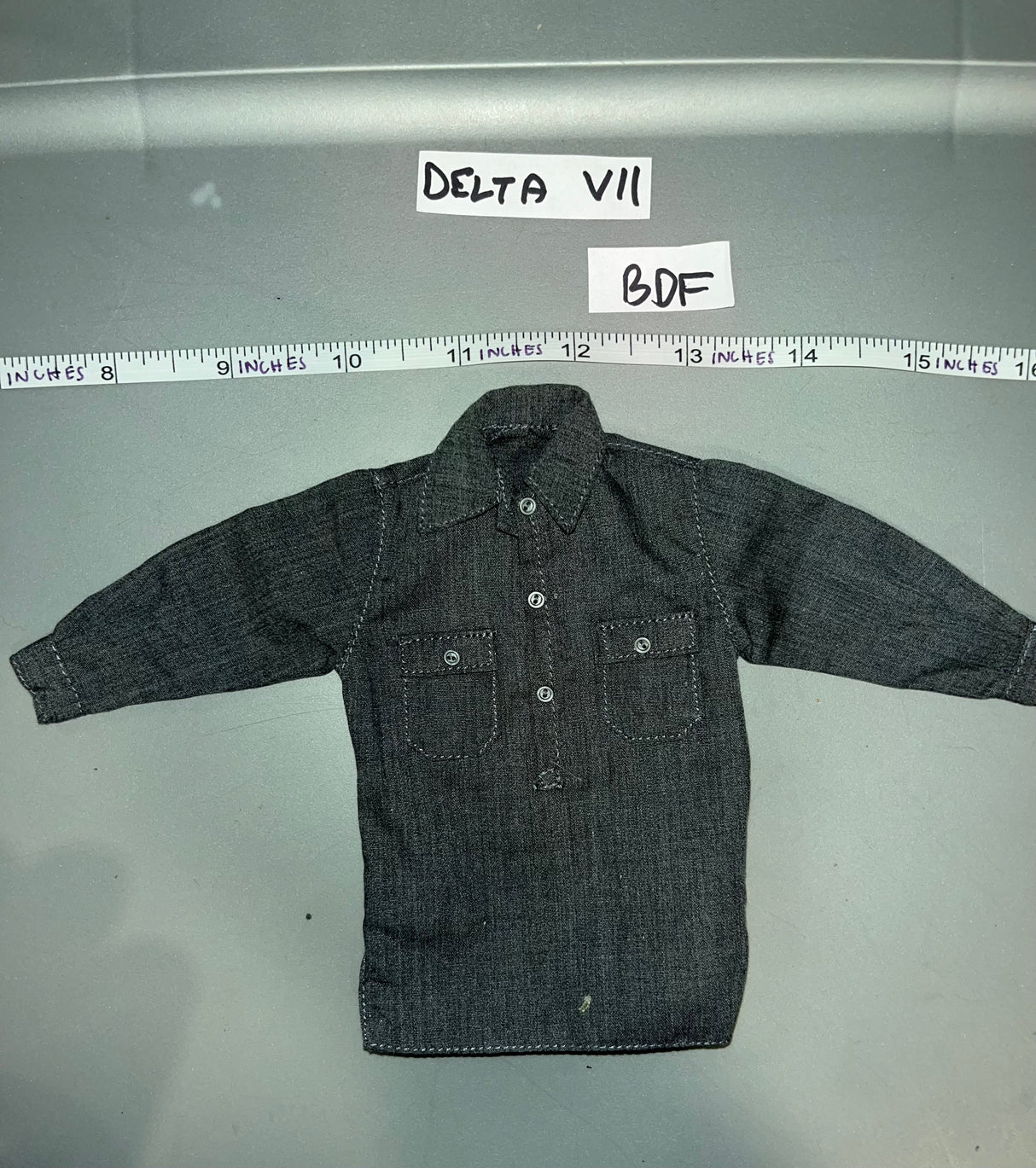 1/6 Scale WWII German Grey Work Shirt - BDF