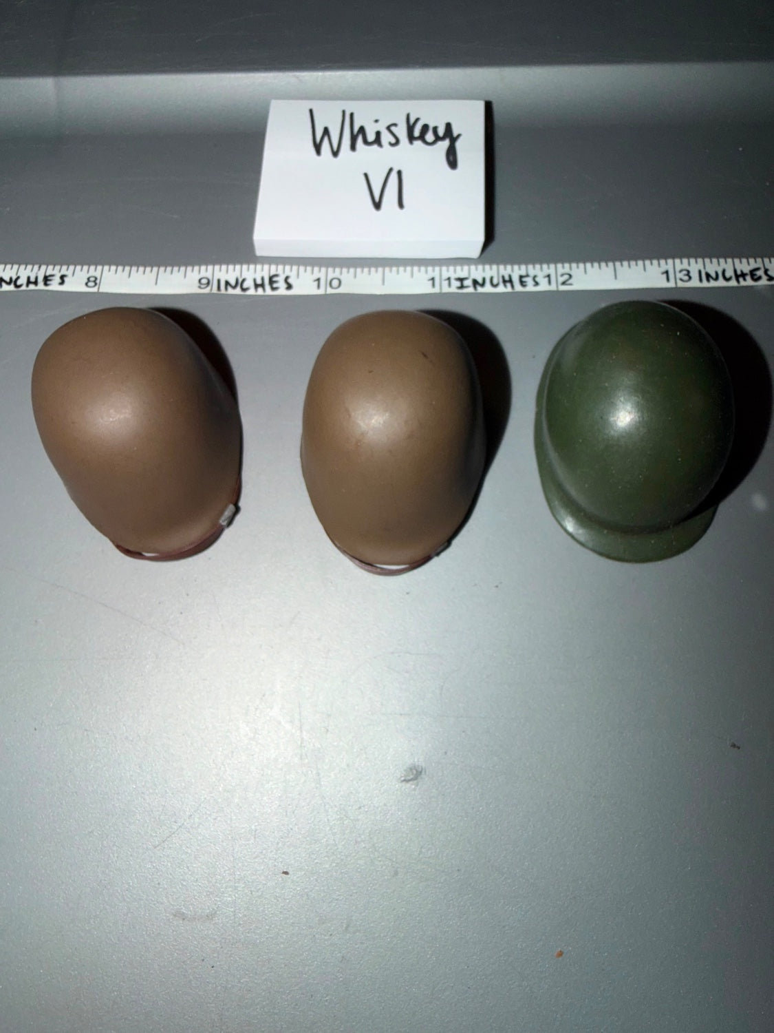 1/6 Scale WWII US GI Doughboy Helmet Lot - Whiskey VI