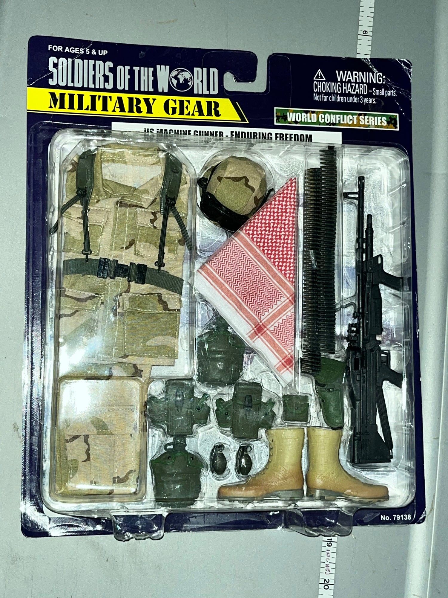 1/6 Scale Modern Enduring Freedom Machine Gunner -Formative International SOTW Soldiers of the World NIB Uniform Set