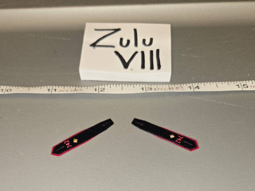 1/6 Scale WWII German Junior Officer Shoulder Boards - Zulu VIII