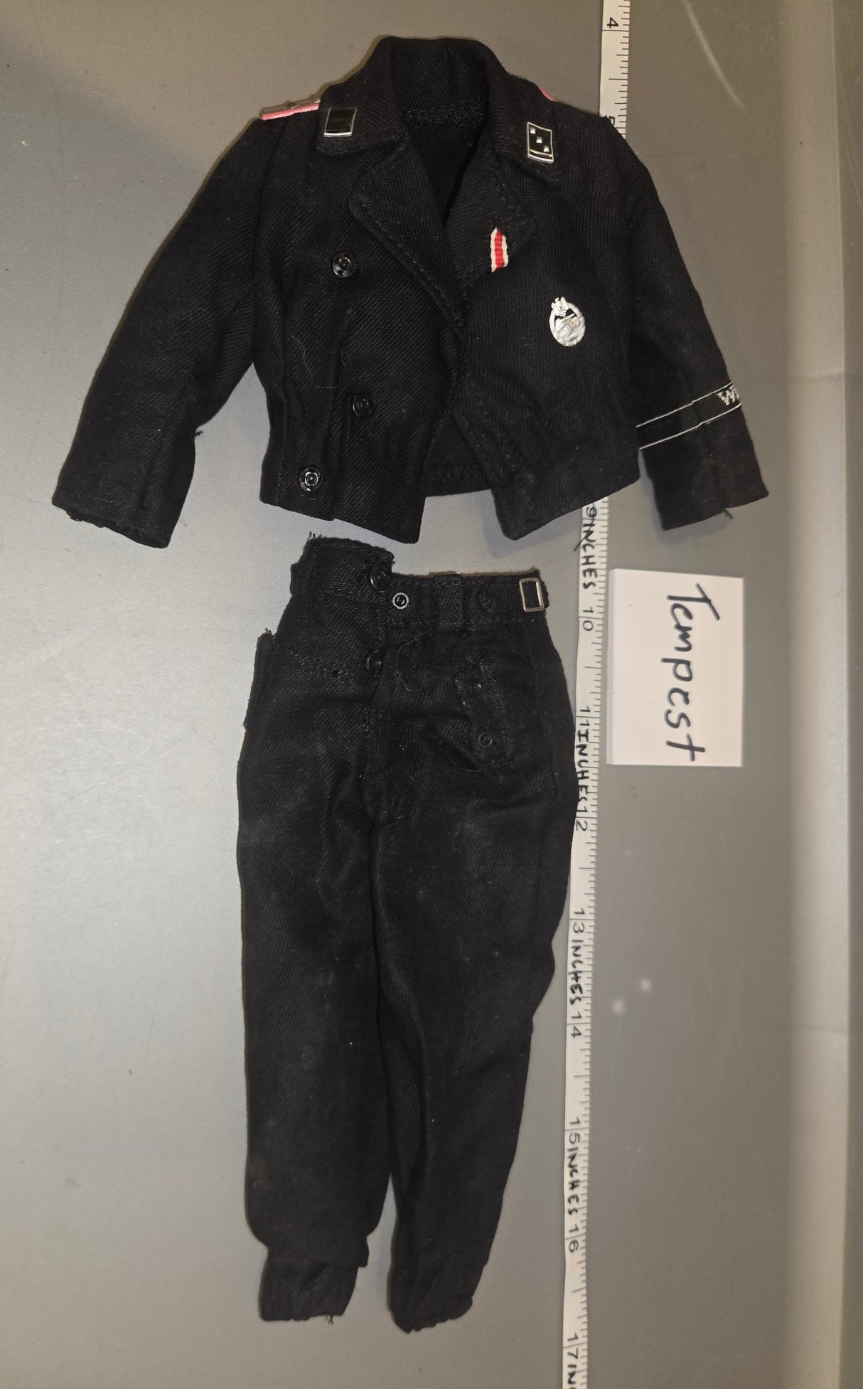 1/6 Scale WWII German Panzer Black Tanker Uniform