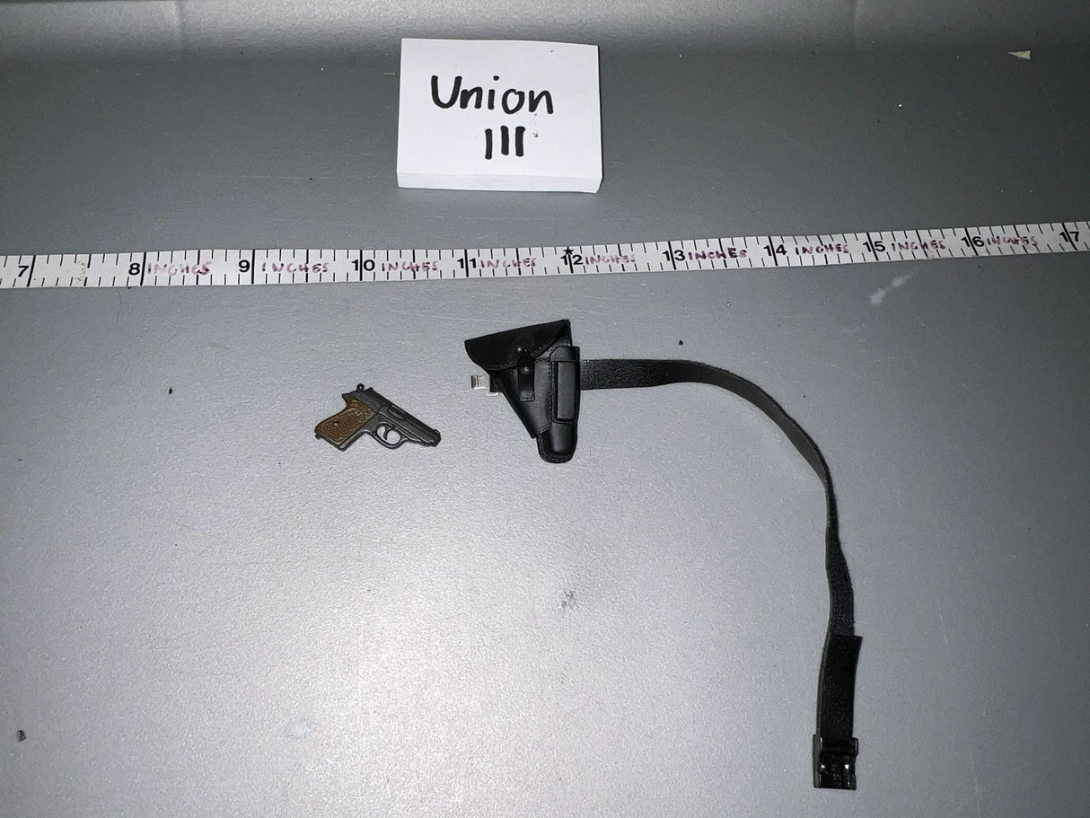 1/6 Scale WWII German Officer Belt Pistol and Holster