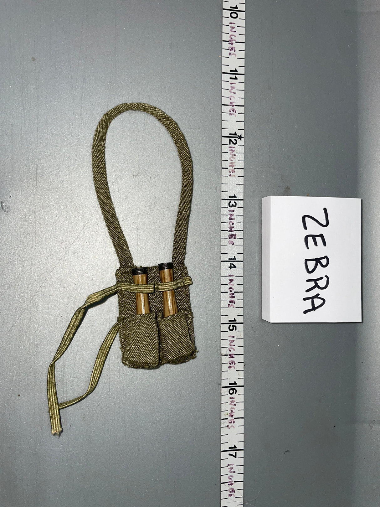 1:6 Korean War Chinese Chicom Grenades and Pouch - Vietnam NVA