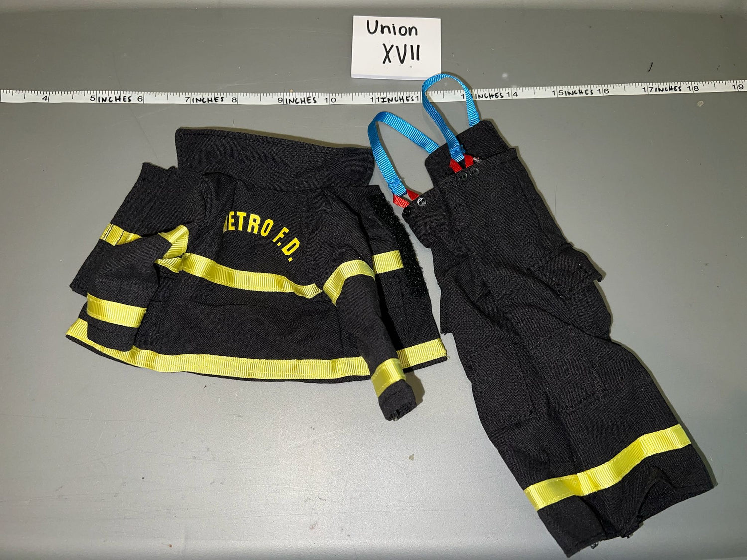 1/6 Scale Modern Era Firefighter Bunker Gear Uniform