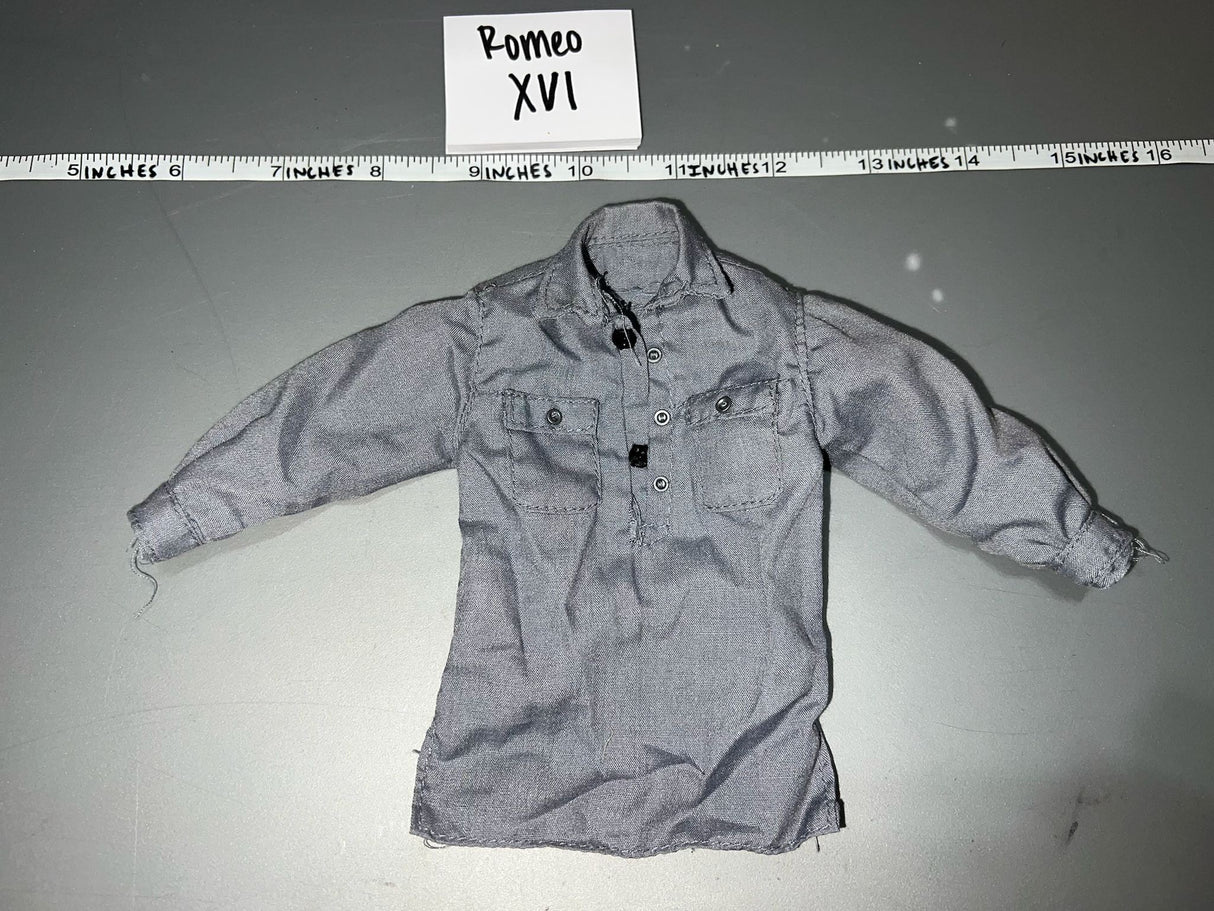 1/6 Scale WWII German Grey Work Shirt