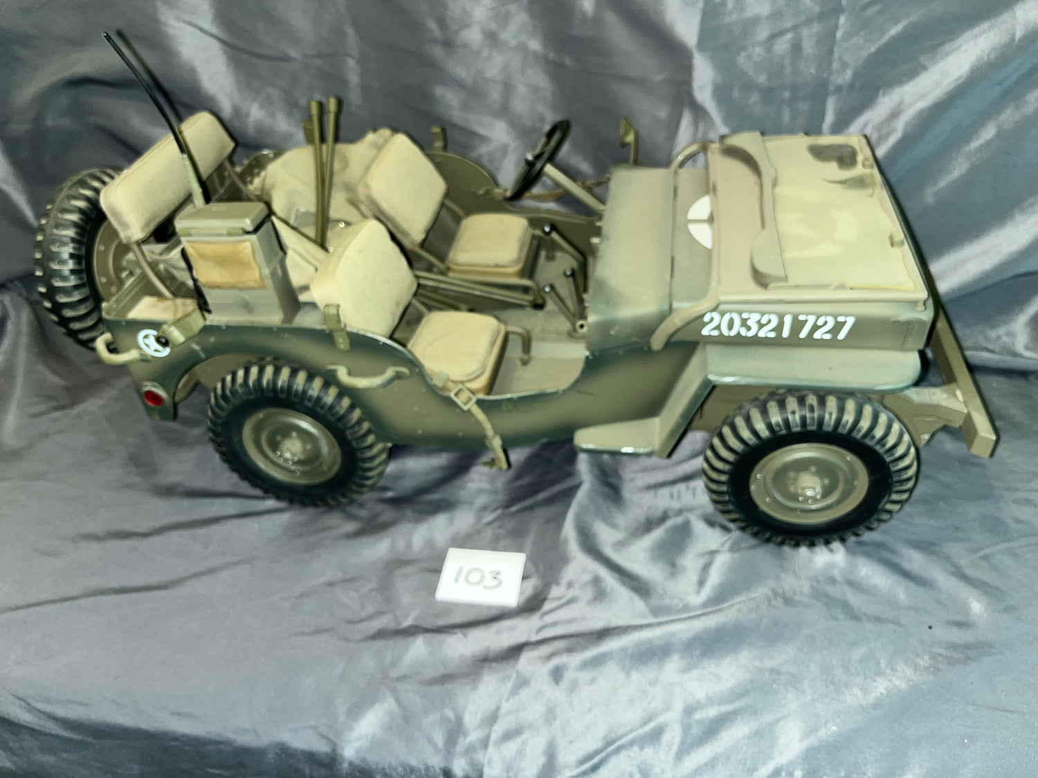 1/6 Scale WWII US Jeep - Ultimate Soldier - Weathered