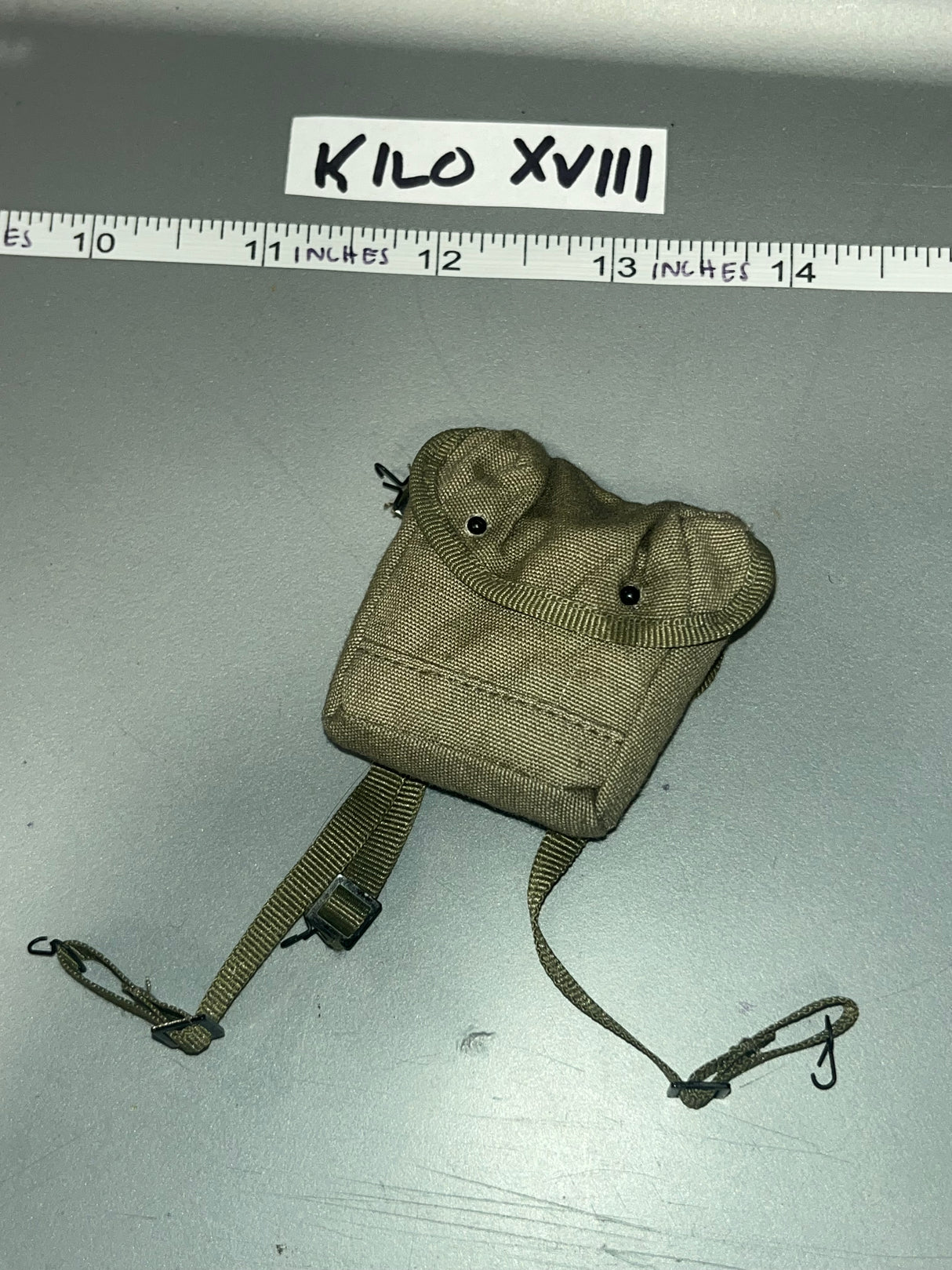 1/6 Scale WWII US Cloth Gas Mask Bag