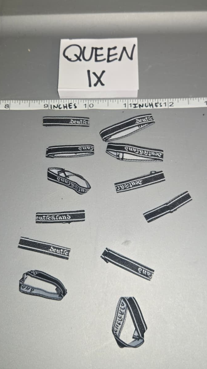 1/6 Scale WWII German Cuff Title Lot
