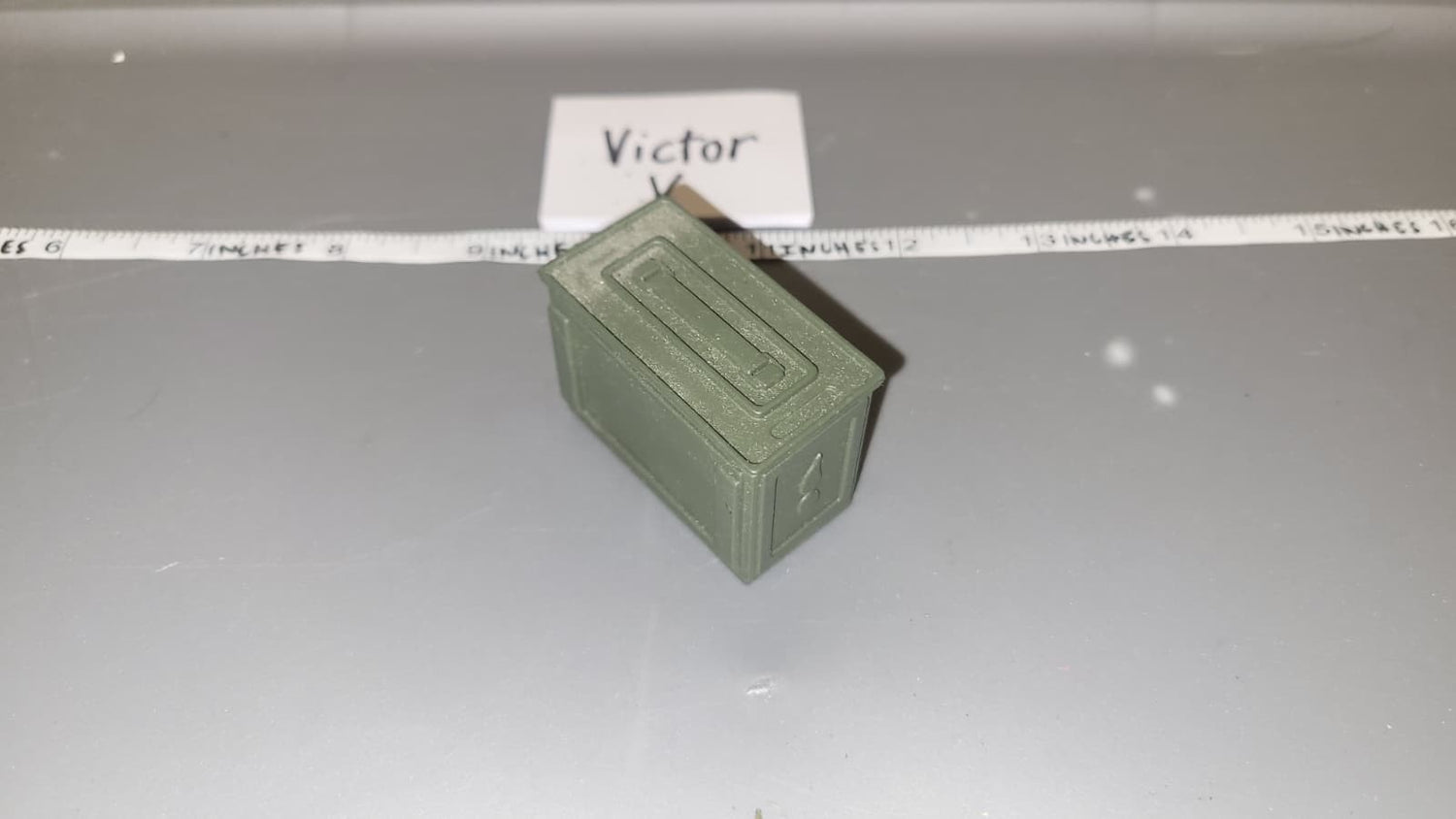 1:6 Scale WWII US .50 Caliber Machine Gun Ammunition Can