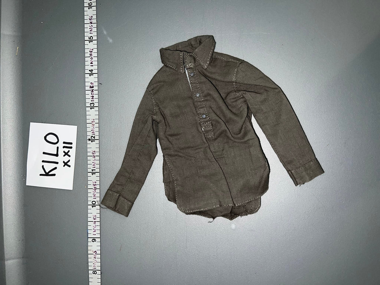 1/6 Scale WWII German Grey Work Shirt