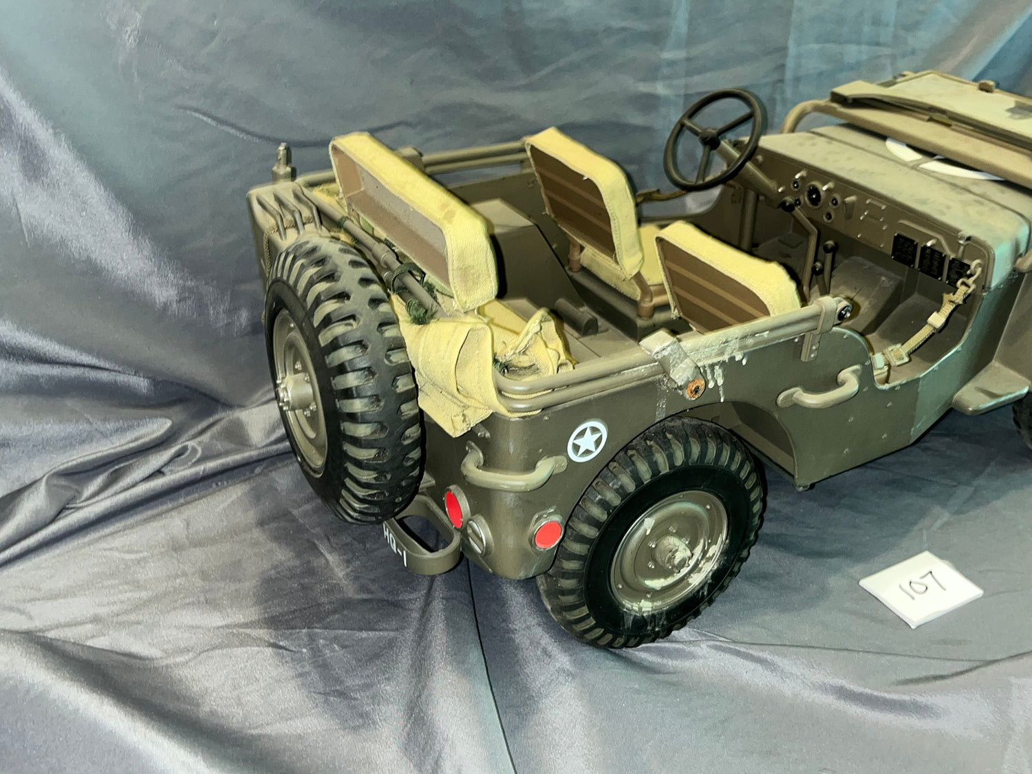 1/6 Scale WWII US Jeep - Ultimate Soldier - Weathered