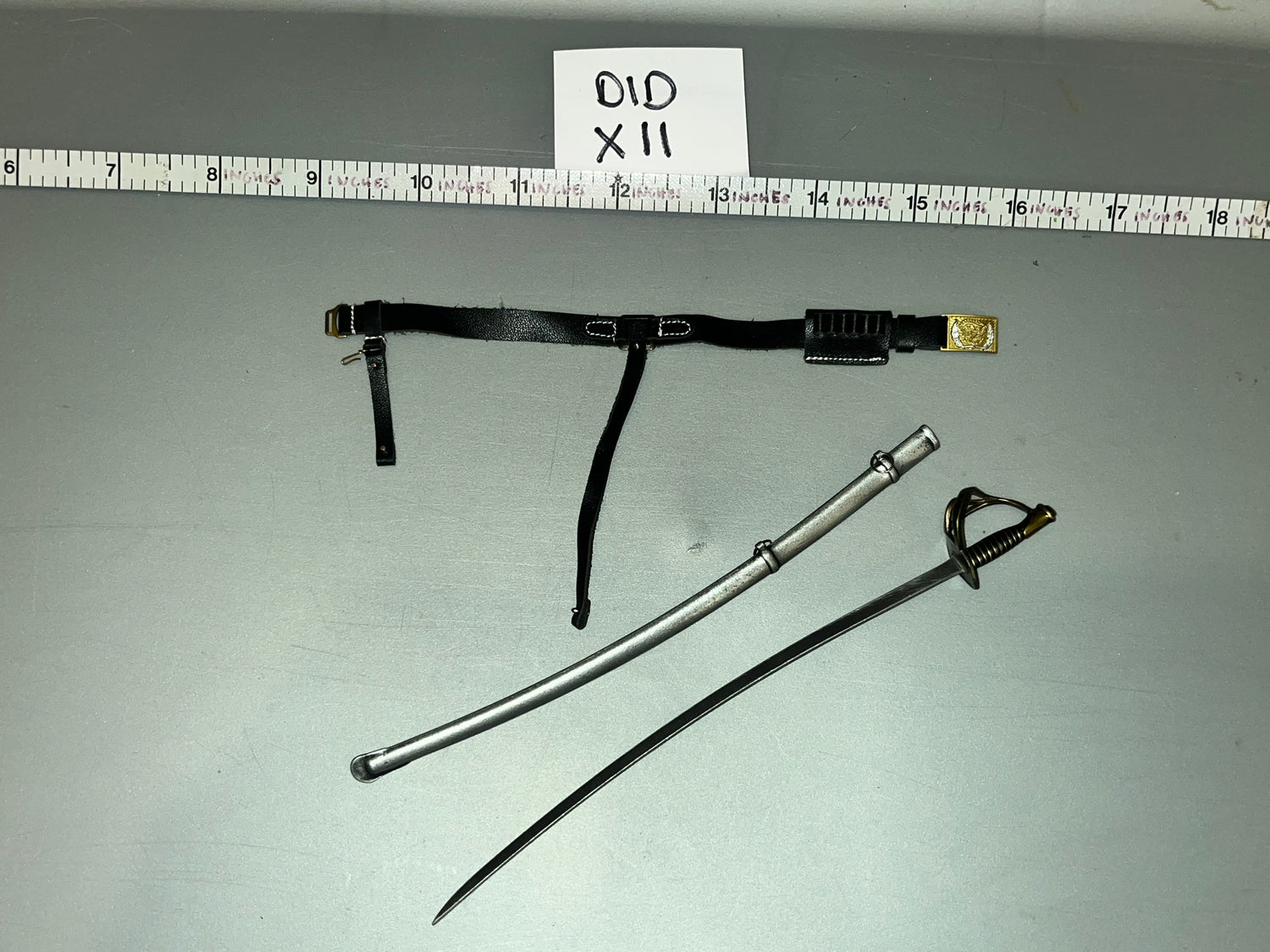 1/6 Scale Civil War Western Saber and Belt - DID - Last Samurai