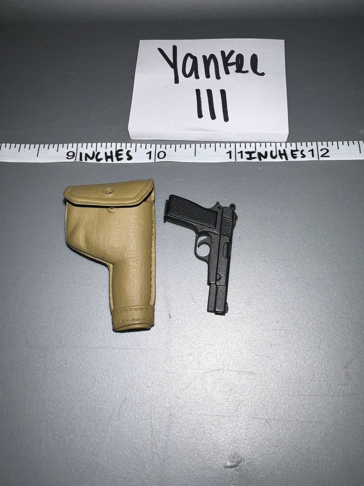 1:6 Scale WWII British Pistol and Holster