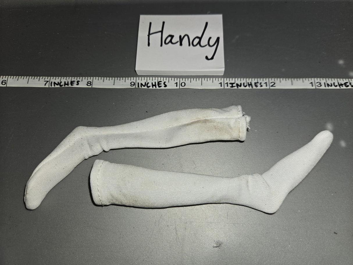 1:6 Scale Napoleonic Era Long White Socks