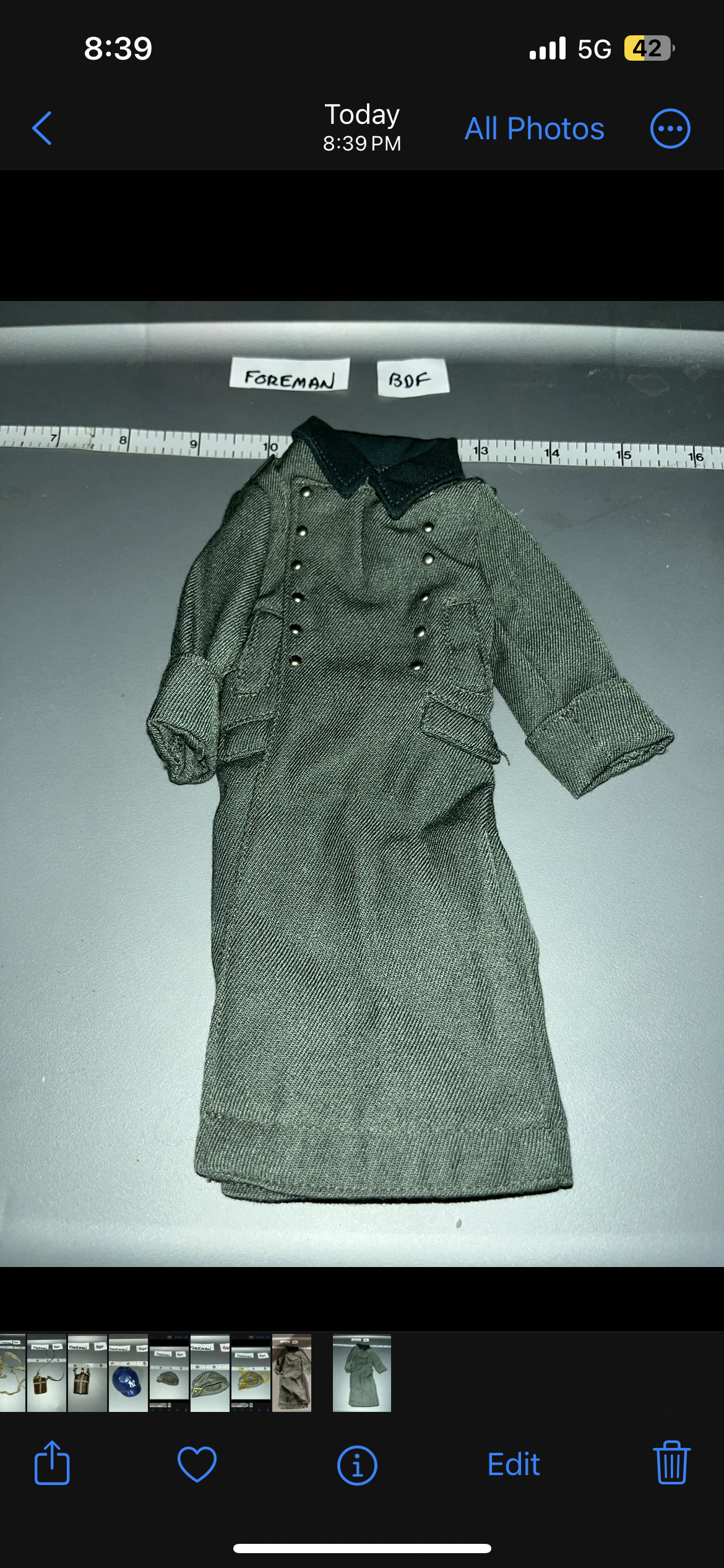 1:6 WWII German Great Coat - BDF