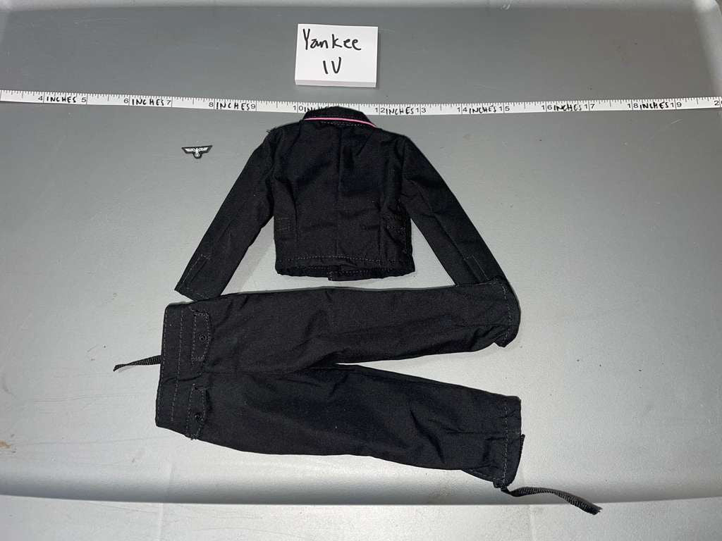 1/6 Scale WWII German Panzer Black Tanker Uniform